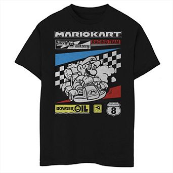 Boys 6-20 Nintendo Mario Kart Racing Team Poster Tee