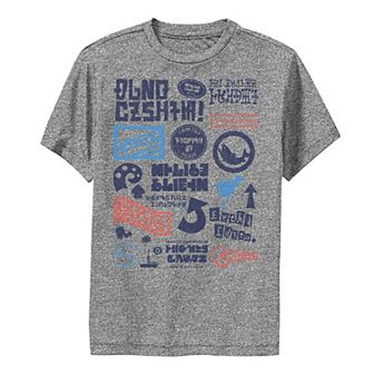 Boys 8-20 Nintendo Splatoon Kanji Logo Mash Up Poster Tee