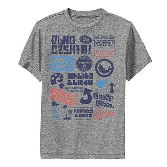 Boys 8-20 Nintendo Splatoon Kanji Logo Mash Up Poster Tee