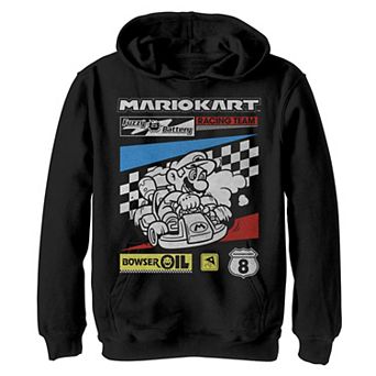 Boys 8-20 Nintendo Mario Kart Racing Team Poster Hoodie
