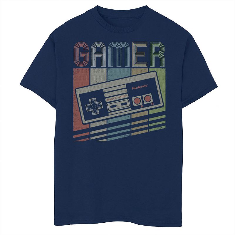 Boys 6-20 Nintendo NES Controller Gamer Retro Stack Tee, Boy's, 