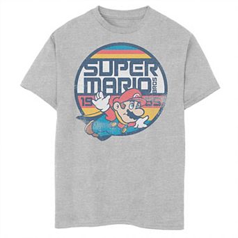 Boys 6-20 Nintendo Super Mario Classic Retro Flying 1985 Tee