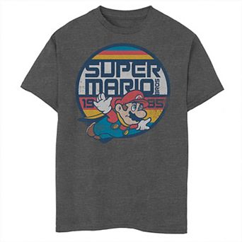 Boys 6-20 Nintendo Super Mario Classic Retro Flying 1985 Tee