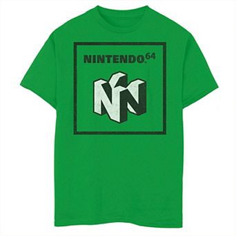 Boys 8-20 Nintendo 64 Logo Black & White Element Tee
