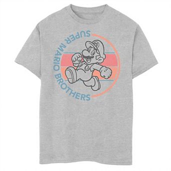 Boys 6-20 Nintendo Super Mario Classic Mario Run Sunset Colors Tee