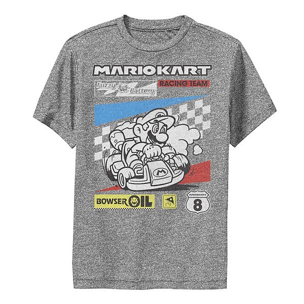 Boys 8 20 Nintendo Mario Kart Racing Team Tee