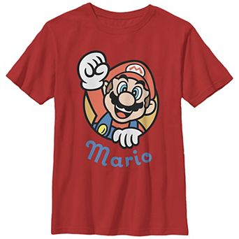 Boys 8-20 Nintendo Super Mario Heart Portrait Tee
