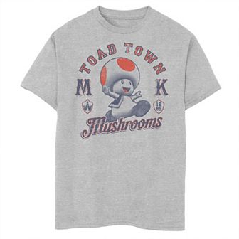 Boys 8-20 Super Mario Bros. Toad Town Mushrooms Portrait Tee
