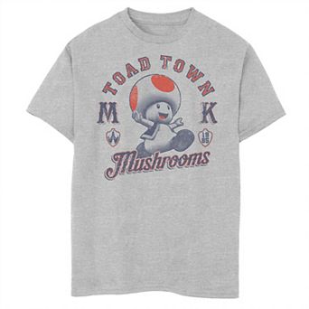 Boys 8-20 Super Mario Bros. Toad Town Mushrooms Portrait Tee