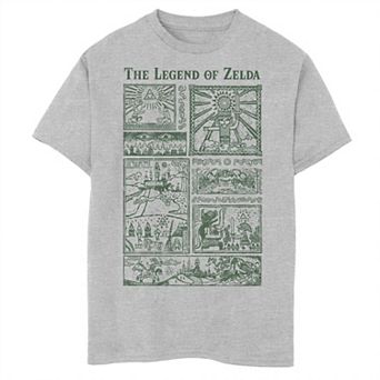 Boys 8-20 Nintendo The Legend Of Zelda Story Panels Tee