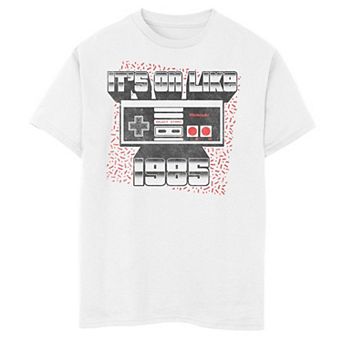 Boys 8-20 Nintendo NES Controller "It's On Like 1985" Tee