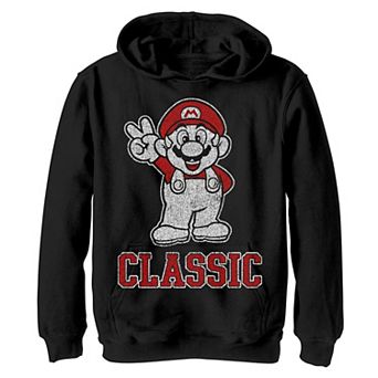Boys 8-20 Nintendo Super Mario Classic Peace Sign Hoodie
