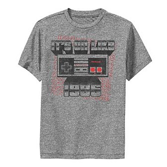 Boys 8-20 Nintendo NES Controller "It's On Like 1985" Tee