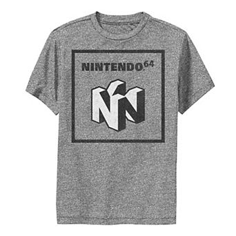 Boys 8-20 Nintendo 64 Logo Black & White Element Tee