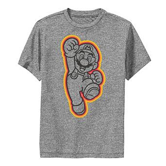 Boys 8-20 Nintendo Super Mario Bubble Outline Tee