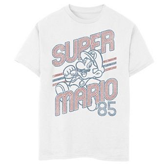 Boys 8-20 Super Mario 85 Faded Vintage Portrait Tee