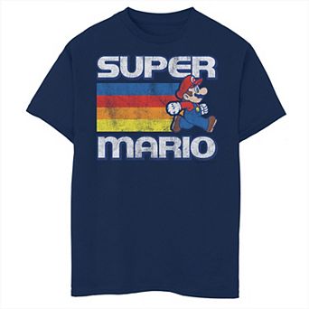 Boys 8-20 Nintendo Super Mario Vintage Rainbow Run Portrait Tee