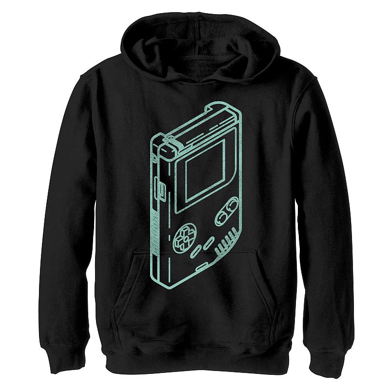 Boys 4-20 Nintendo Gamer Boy Outline Hoodie, Boy's,