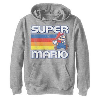 Boys 8-20 Nintendo Super Mario Vintage Rainbow Run Hoodie