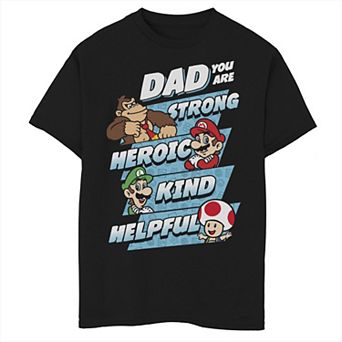 Boys 6-20 Nintendo Super Mario Dad You Are Graphic Tee