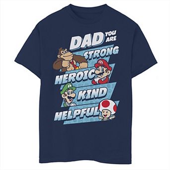 Boys 6-20 Nintendo Super Mario Dad You Are Graphic Tee