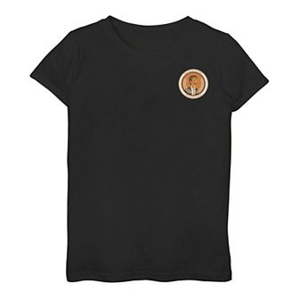 Girls 7-16 Marvel Loki TVA For All Time Always Left Chest Badge Graphic Tee