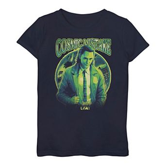 Girls 7-16 Marvel Loki Cosmic Mistake Graphic Tee
