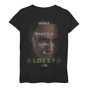 Girls 7-16 Marvel Loki What Makes A Loki A Loki Poster Graphic Tee