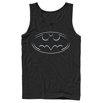 Men's DC Comics Batman Lined Logo Tank Top