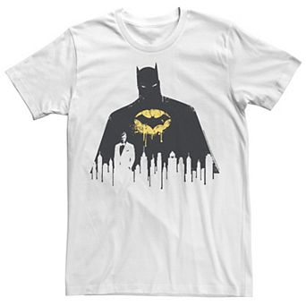 Men's Batman Paint Drip Dark Silhouette Tee