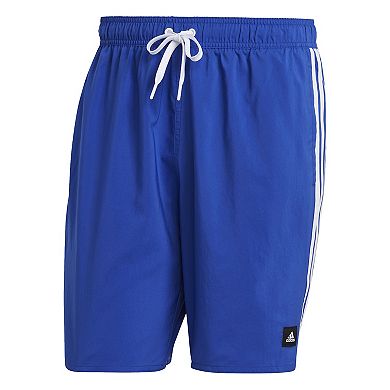 Men's adidas 3 Stripe Classic Swim Trunks