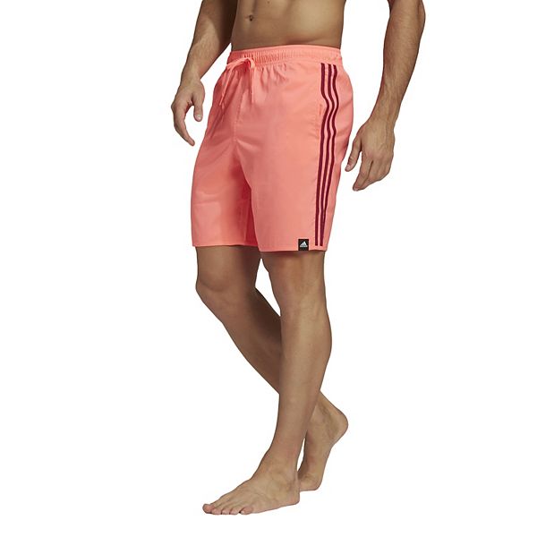 Men's adidas 3 Stripe Classic Swim Trunks