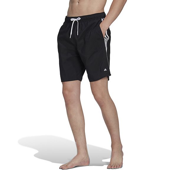 Men's adidas 3 Stripe Classic Swim Trunks