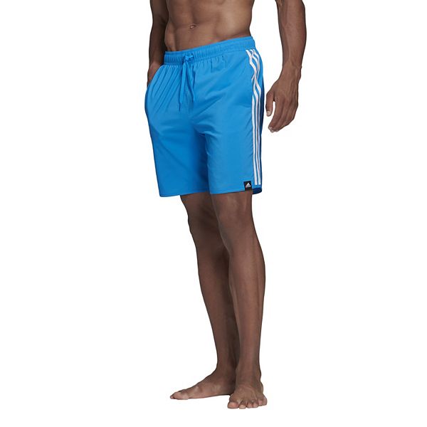 Men's adidas 3 Stripe Classic Swim Trunks
