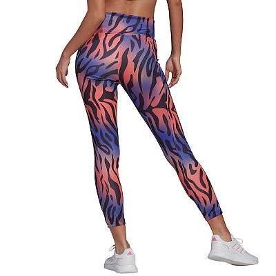 Women s adidas Tiger Print High Waisted Leggings