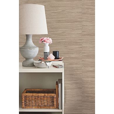 York Wallcoverings Lustrous Grasscloth Wallpaper