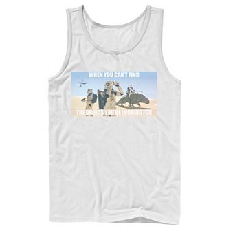 Men's Star Wars When You Can't Find The Droids You're Looking For Tank Top
