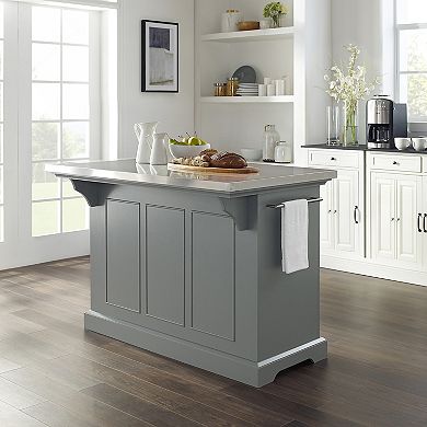 Crosley Julia Stainless Steel Top Kitchen Island