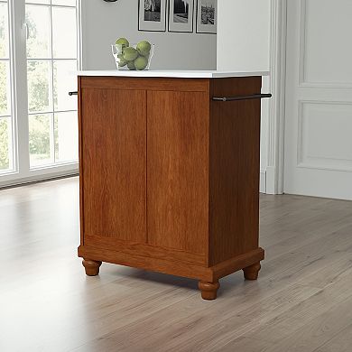Crosley Cambridge Granite Top Portable Kitchen Island / Cart