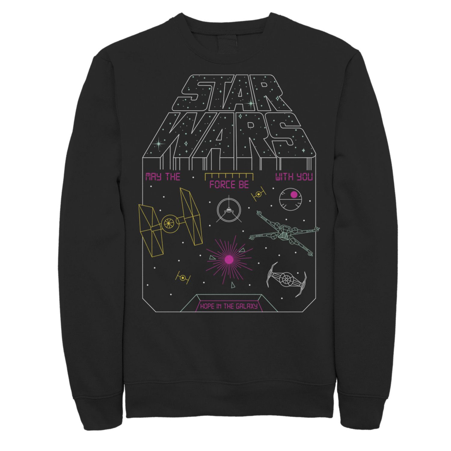 Sweatshirt Star Wars Retro Logo Slanté '77 - Licence Officielle, Coupe Classique