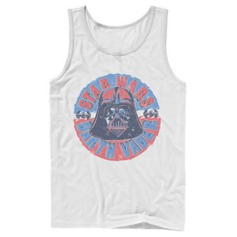 Men's Star Wars Darth Vader Circle Text Portrait Tank Top