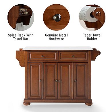 Crosley Alexandria Granite Top Full-Size Kitchen Island / Cart