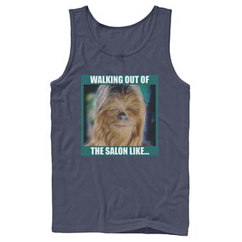 Men's Star Wars Chewbacca Walking Out Of The Salon Like Tank Top
