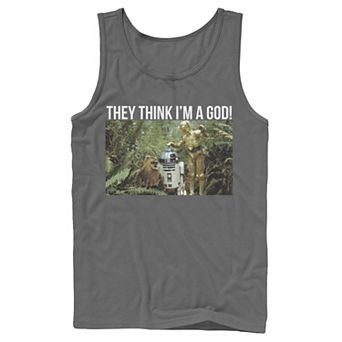 Men's Star Wars They Think I'm A God Portrait Tank Top