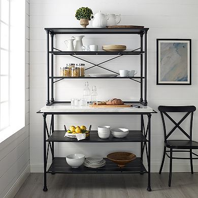 Crosley Madeleine Kitchen Island & Hutch