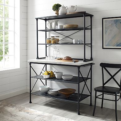 Crosley Madeleine Kitchen Island & Hutch