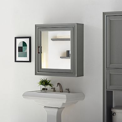 Crosley Tara Mirrored Wall Cabinet