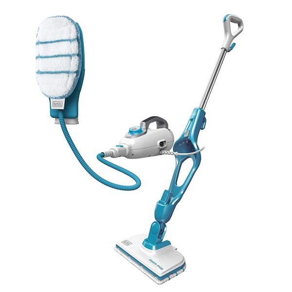 Black and Decker HEPA Corded Steam Mop and Vacuum Cleaner Combination Duo,  White 