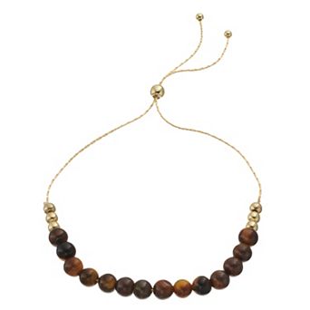 City Luxe Gemstone Bead Bolo Bracelet