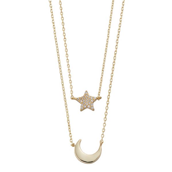 City Luxe Star & Moon Necklace Set